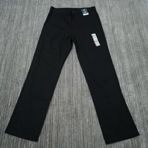 George Black Straight-Leg Chinos for Men